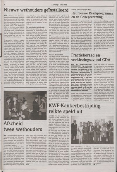 Wijks Nieuws / Bunniks Nieuws, 1 mei 2002 (nr. 18, jrg. 38)
