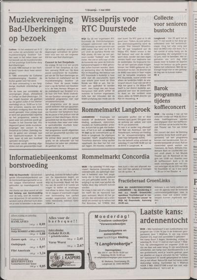Wijks Nieuws / Bunniks Nieuws, 1 mei 2002 (nr. 18, jrg. 38)