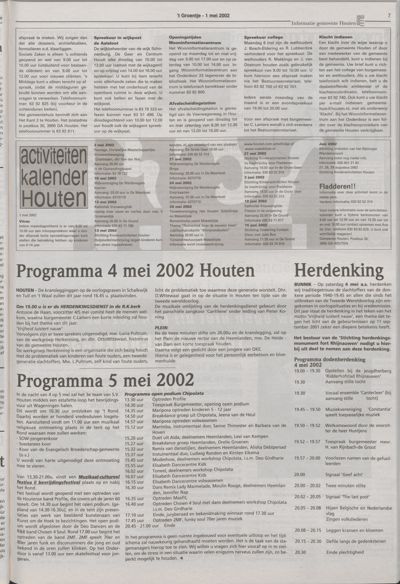 Wijks Nieuws / Bunniks Nieuws, 1 mei 2002 (nr. 18, jrg. 38)