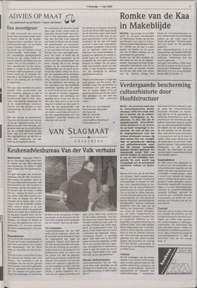 Wijks Nieuws / Bunniks Nieuws, 1 mei 2002 (nr. 18, jrg. 38)