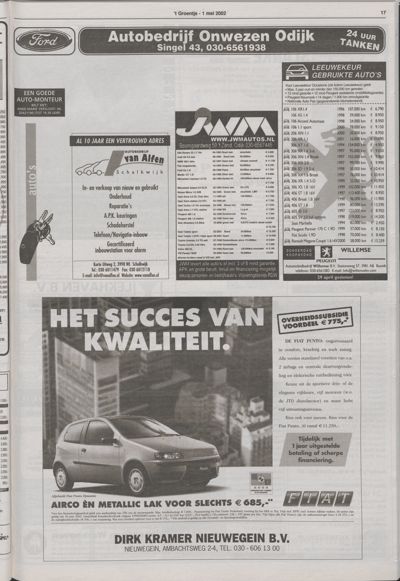 Wijks Nieuws / Bunniks Nieuws, 1 mei 2002 (nr. 18, jrg. 38)