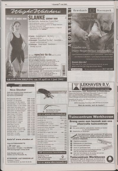 Wijks Nieuws / Bunniks Nieuws, 1 mei 2002 (nr. 18, jrg. 38)