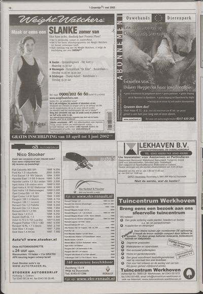 Wijks Nieuws / Bunniks Nieuws, 1 mei 2002 (nr. 18, jrg. 38)