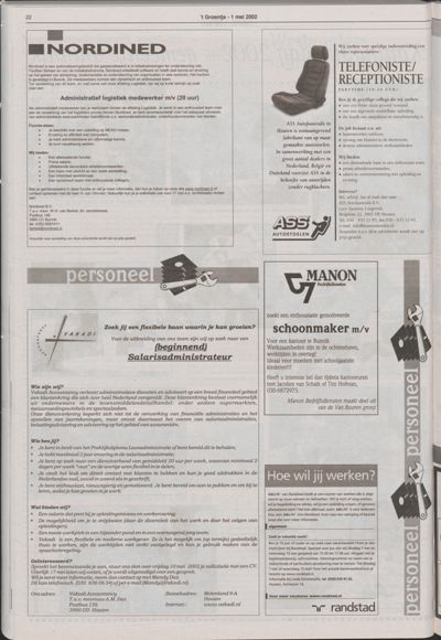 Wijks Nieuws / Bunniks Nieuws, 1 mei 2002 (nr. 18, jrg. 38)
