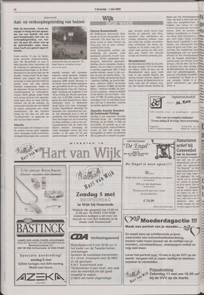 Wijks Nieuws / Bunniks Nieuws, 1 mei 2002 (nr. 18, jrg. 38)