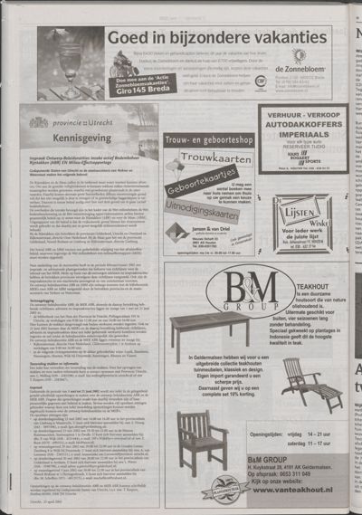 Wijks Nieuws / Bunniks Nieuws, 1 mei 2002 (nr. 18, jrg. 38)