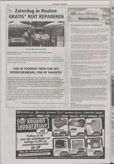 Wijks Nieuws / Bunniks Nieuws, 10 juli 2002 (nr. 28, jrg. 38)