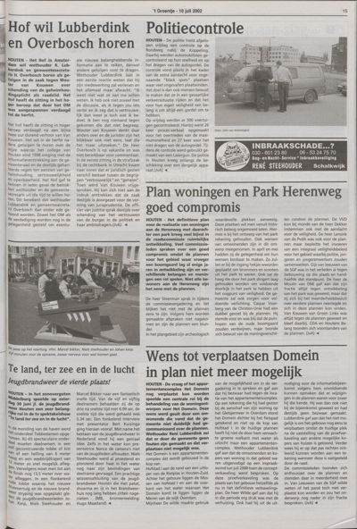 Wijks Nieuws / Bunniks Nieuws, 10 juli 2002 (nr. 28, jrg. 38)