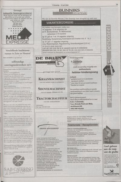 Wijks Nieuws / Bunniks Nieuws, 10 juli 2002 (nr. 28, jrg. 38)
