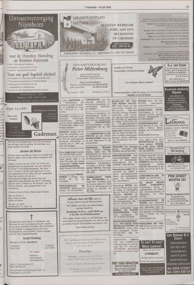 Wijks Nieuws / Bunniks Nieuws, 10 juli 2002 (nr. 28, jrg. 38)