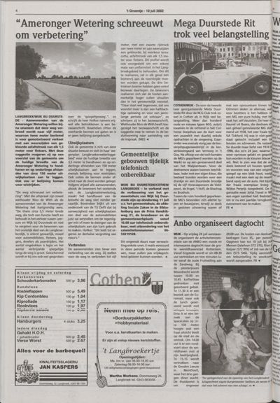 Wijks Nieuws / Bunniks Nieuws, 10 juli 2002 (nr. 28, jrg. 38)