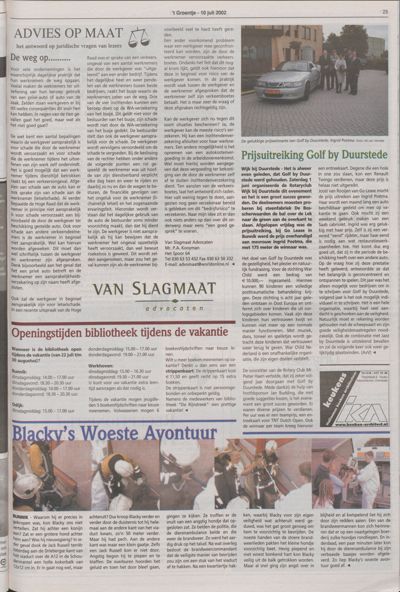 Wijks Nieuws / Bunniks Nieuws, 10 juli 2002 (nr. 28, jrg. 38)