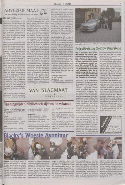 Wijks Nieuws / Bunniks Nieuws, 10 juli 2002 (nr. 28, jrg. 38)