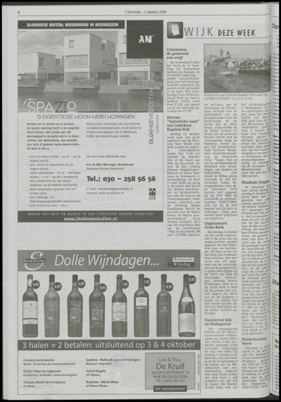 Wijks Nieuws / Bunniks Nieuws, 1 oktober 2003 (nr. 40, jrg. 39)
