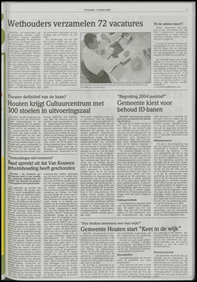 Wijks Nieuws / Bunniks Nieuws, 1 oktober 2003 (nr. 40, jrg. 39)