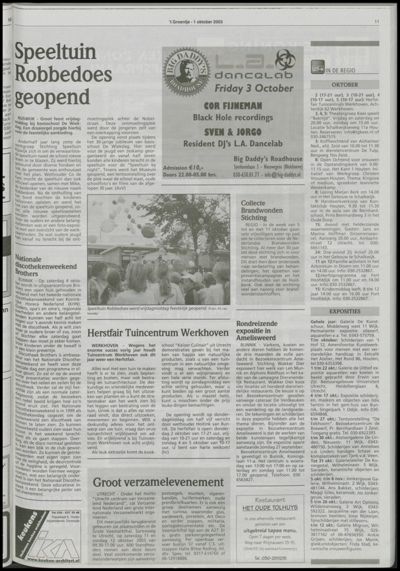 Wijks Nieuws / Bunniks Nieuws, 1 oktober 2003 (nr. 40, jrg. 39)