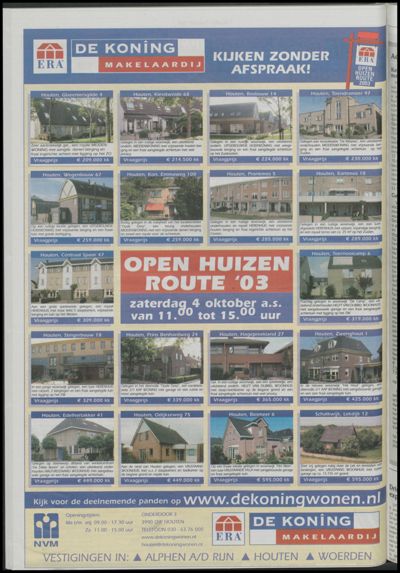 Wijks Nieuws / Bunniks Nieuws, 1 oktober 2003 (nr. 40, jrg. 39)