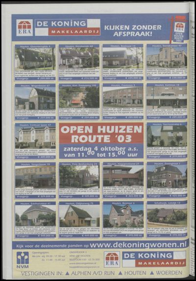 Wijks Nieuws / Bunniks Nieuws, 1 oktober 2003 (nr. 40, jrg. 39)