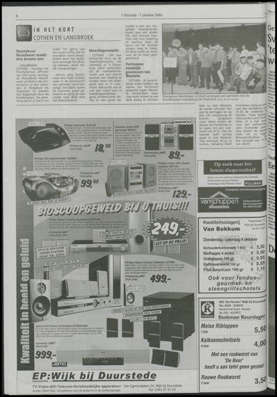Wijks Nieuws / Bunniks Nieuws, 1 oktober 2003 (nr. 40, jrg. 39)
