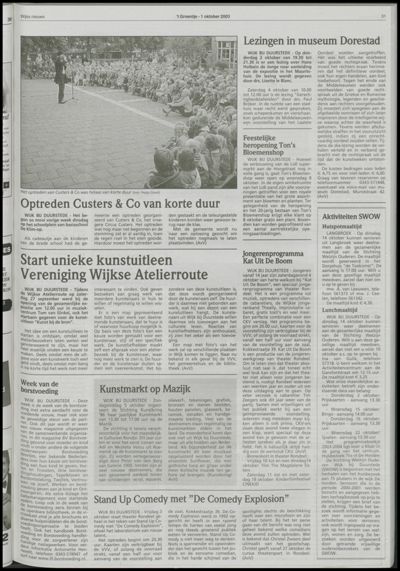 Wijks Nieuws / Bunniks Nieuws, 1 oktober 2003 (nr. 40, jrg. 39)