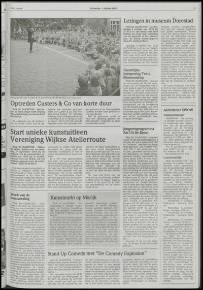 Wijks Nieuws / Bunniks Nieuws, 1 oktober 2003 (nr. 40, jrg. 39)