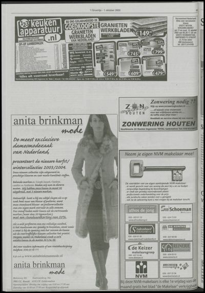 Wijks Nieuws / Bunniks Nieuws, 1 oktober 2003 (nr. 40, jrg. 39)