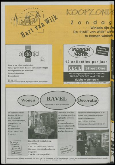 Wijks Nieuws / Bunniks Nieuws, 1 oktober 2003 (nr. 40, jrg. 39)