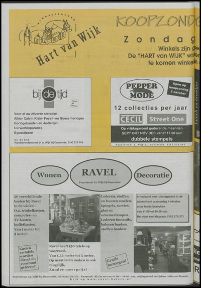Wijks Nieuws / Bunniks Nieuws, 1 oktober 2003 (nr. 40, jrg. 39)