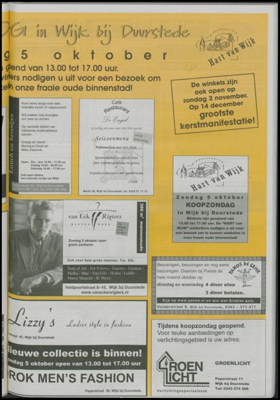 Wijks Nieuws / Bunniks Nieuws, 1 oktober 2003 (nr. 40, jrg. 39)