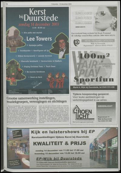 Wijks Nieuws / Bunniks Nieuws, 10 december 2003 (nr. 50, jrg. 39)