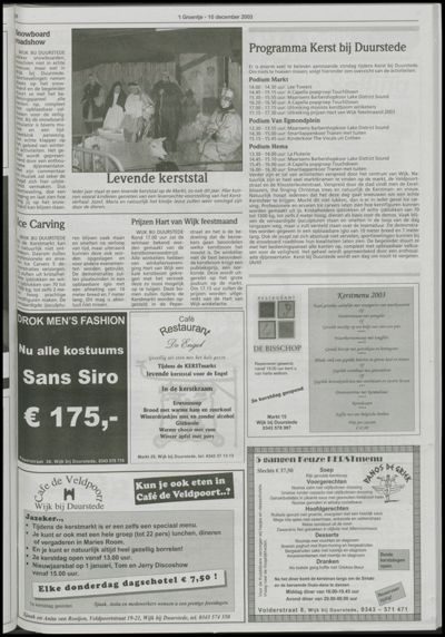 Wijks Nieuws / Bunniks Nieuws, 10 december 2003 (nr. 50, jrg. 39)