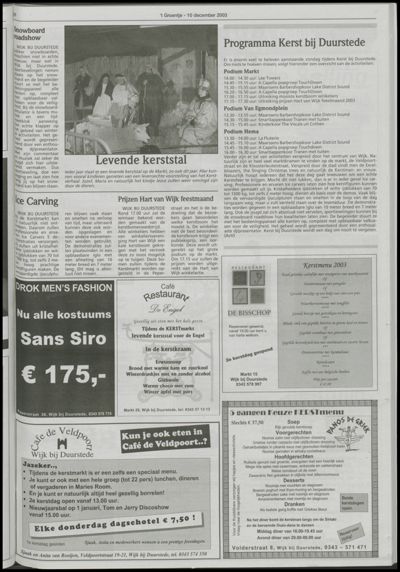 Wijks Nieuws / Bunniks Nieuws, 10 december 2003 (nr. 50, jrg. 39)