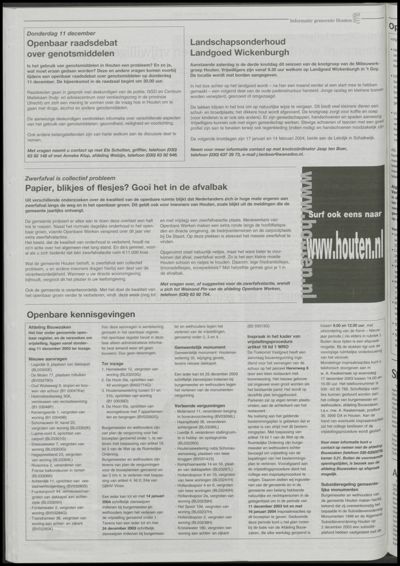 Wijks Nieuws / Bunniks Nieuws, 10 december 2003 (nr. 50, jrg. 39)