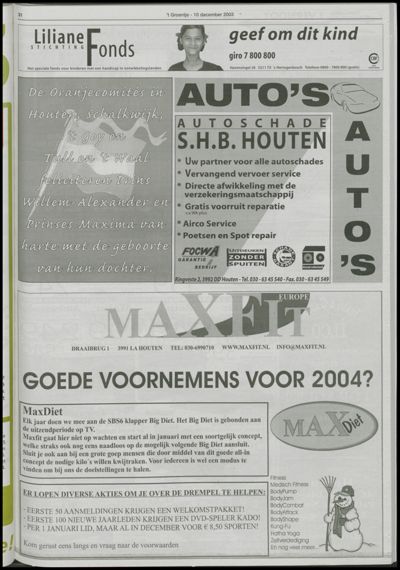 Wijks Nieuws / Bunniks Nieuws, 10 december 2003 (nr. 50, jrg. 39)