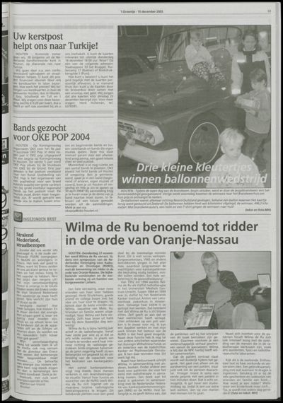Wijks Nieuws / Bunniks Nieuws, 10 december 2003 (nr. 50, jrg. 39)