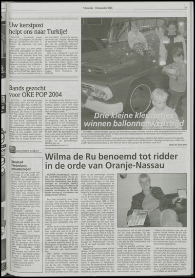 Wijks Nieuws / Bunniks Nieuws, 10 december 2003 (nr. 50, jrg. 39)