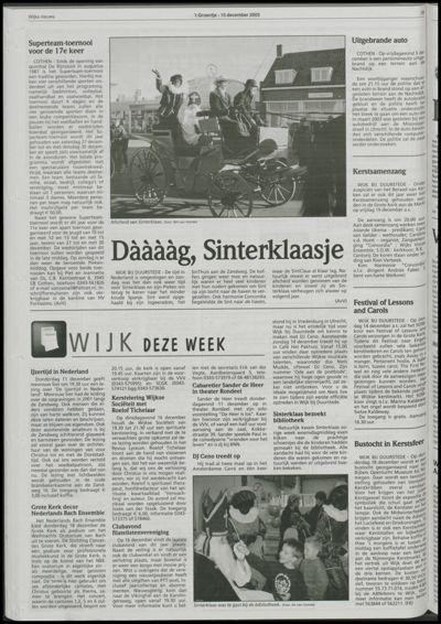Wijks Nieuws / Bunniks Nieuws, 10 december 2003 (nr. 50, jrg. 39)