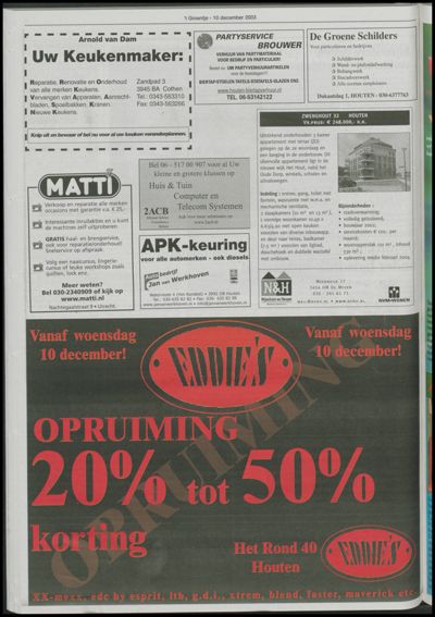 Wijks Nieuws / Bunniks Nieuws, 10 december 2003 (nr. 50, jrg. 39)