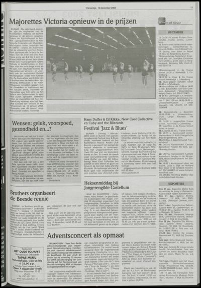 Wijks Nieuws / Bunniks Nieuws, 10 december 2003 (nr. 50, jrg. 39)