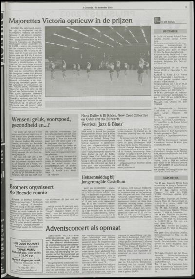 Wijks Nieuws / Bunniks Nieuws, 10 december 2003 (nr. 50, jrg. 39)
