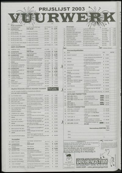 Wijks Nieuws / Bunniks Nieuws, 10 december 2003 (nr. 50, jrg. 39)