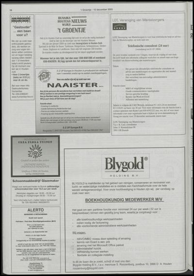Wijks Nieuws / Bunniks Nieuws, 10 december 2003 (nr. 50, jrg. 39)