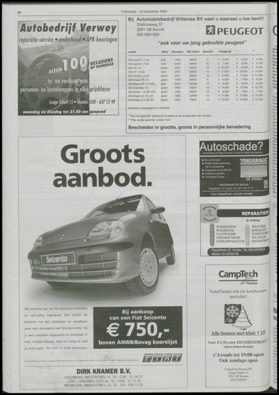 Wijks Nieuws / Bunniks Nieuws, 10 december 2003 (nr. 50, jrg. 39)