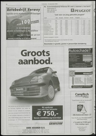 Wijks Nieuws / Bunniks Nieuws, 10 december 2003 (nr. 50, jrg. 39)