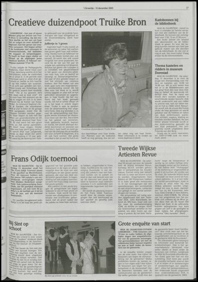 Wijks Nieuws / Bunniks Nieuws, 10 december 2003 (nr. 50, jrg. 39)