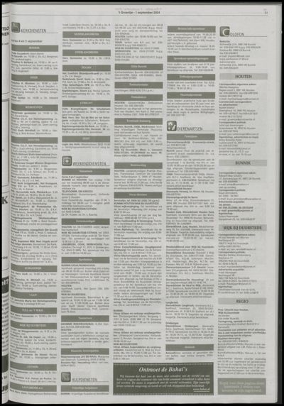 Wijks Nieuws / Bunniks Nieuws, 1 september 2004 (nr. 35, jrg. 40)