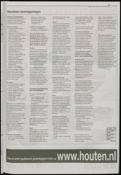 Wijks Nieuws / Bunniks Nieuws, 1 september 2004 (nr. 35, jrg. 40)