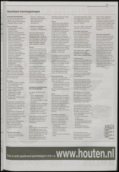 Wijks Nieuws / Bunniks Nieuws, 1 september 2004 (nr. 35, jrg. 40)