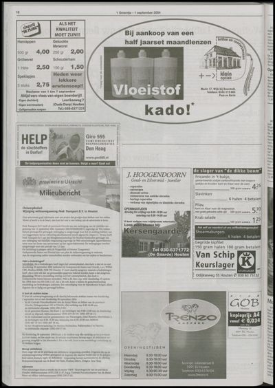 Wijks Nieuws / Bunniks Nieuws, 1 september 2004 (nr. 35, jrg. 40)