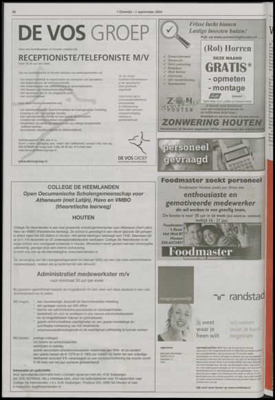Wijks Nieuws / Bunniks Nieuws, 1 september 2004 (nr. 35, jrg. 40)